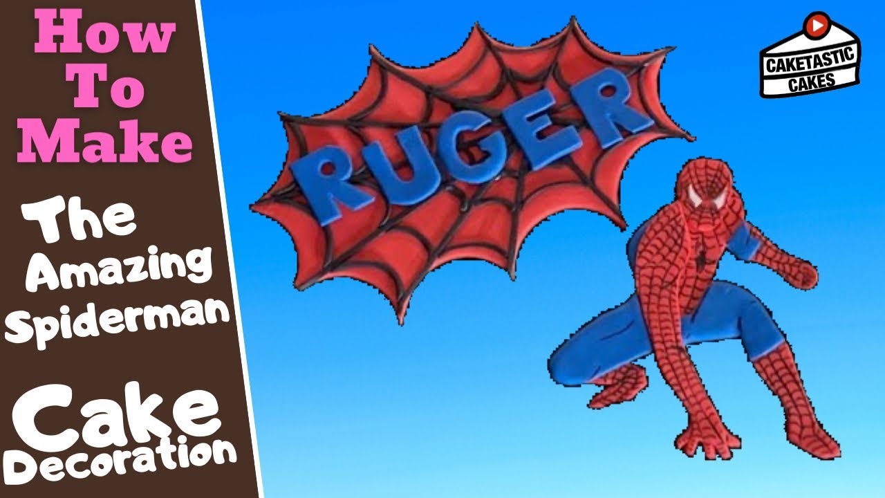 Spiderman Cake Tutorial - Topper Cake Decorating Video by Caketastic Cakes