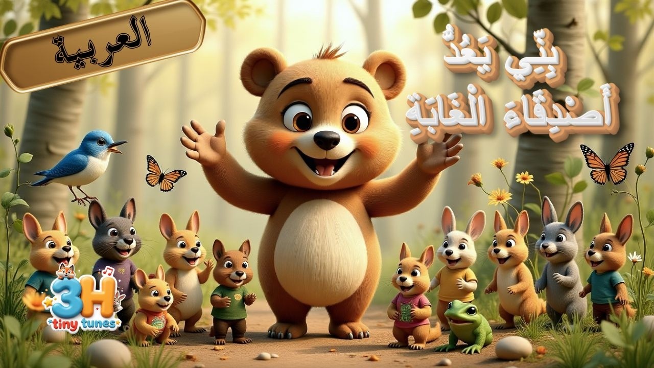 بِنِّي يَعُدُّ أَصْدِقَاءَ الْغَابَةِ 🐻🔢 | أُغْنِيَةُ الْعَدِّ لِلْأَطْفَال