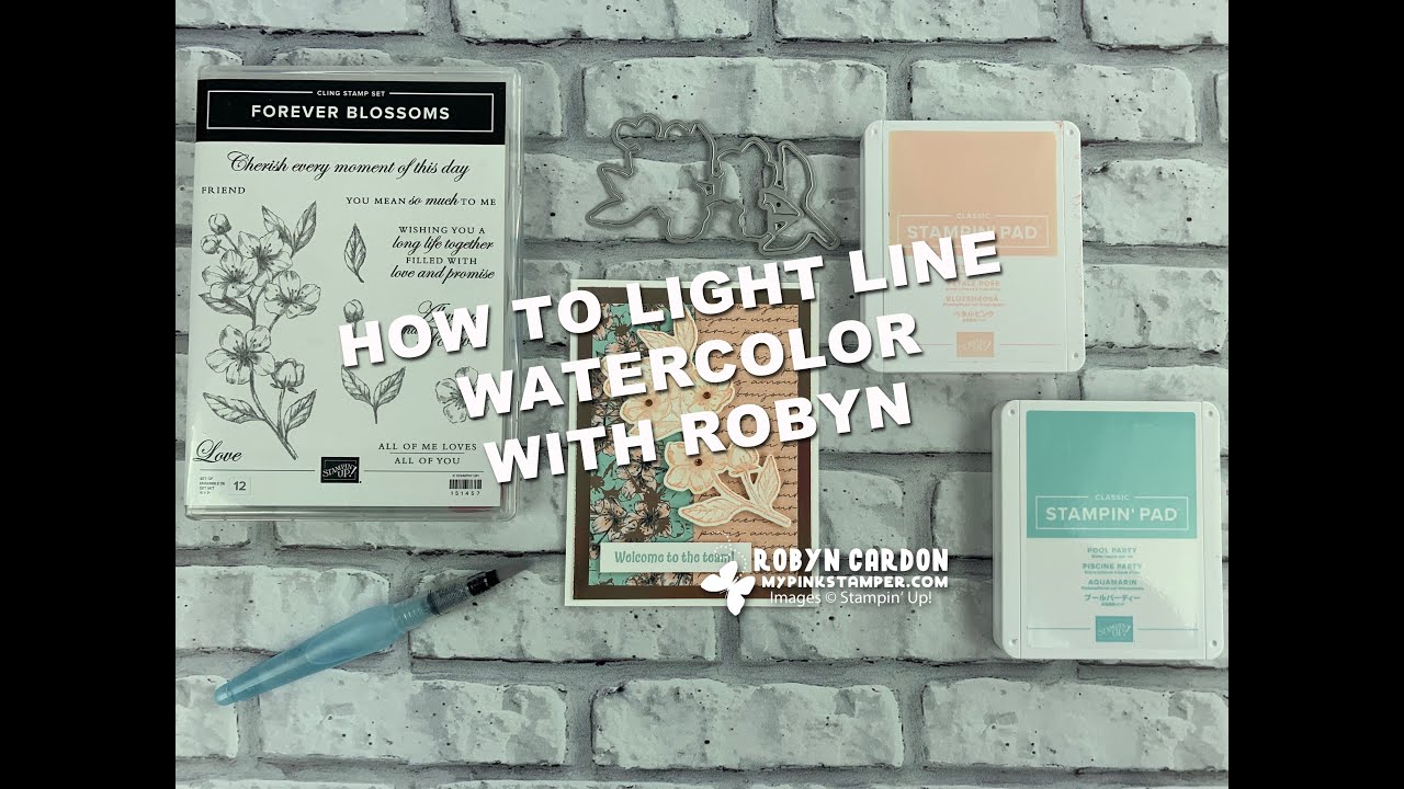 Stamping Techniques! How to Light Line Watercolor w/ Stampin' Up! Forever Blossoms! - Episode 772