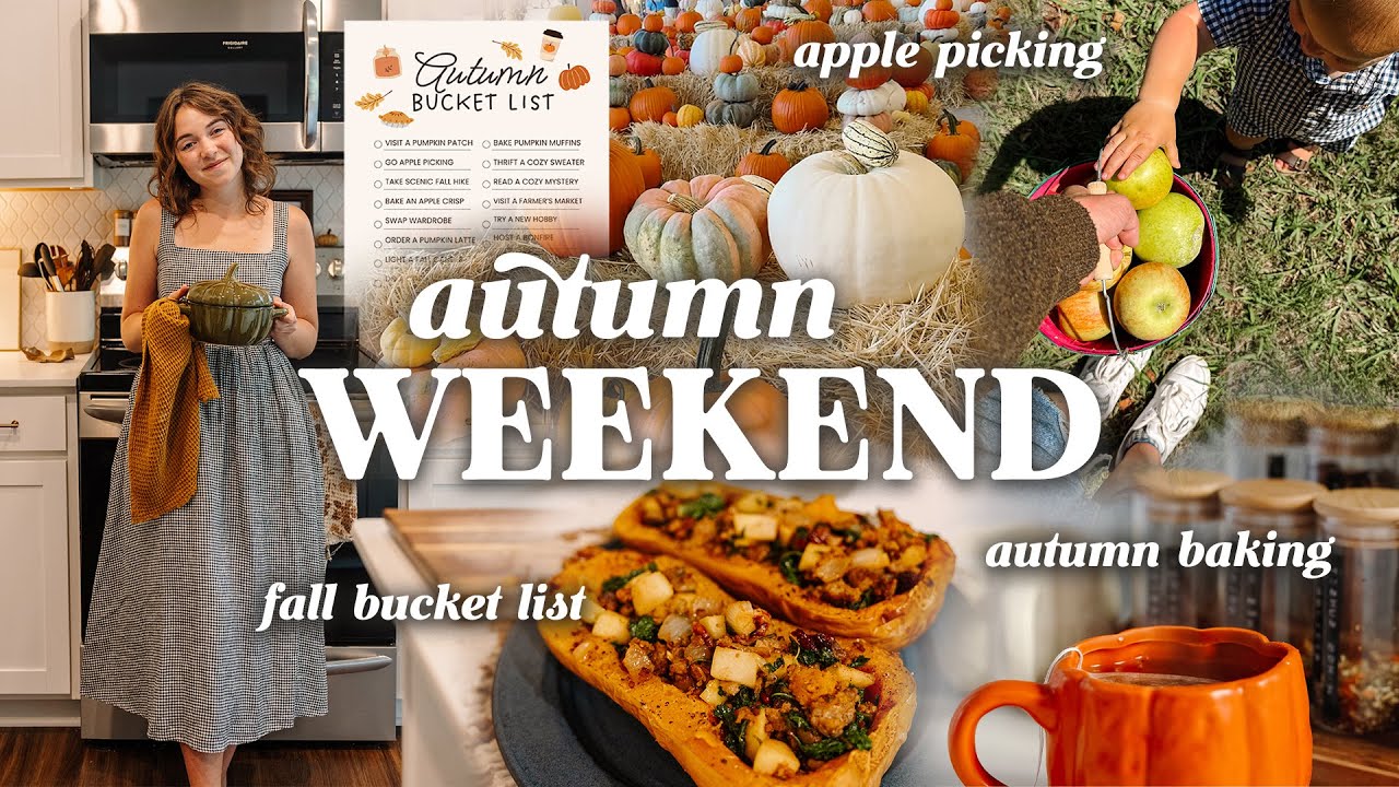 COZY AUTUMN WEEKEND 🍄🍂 | Checking Things Off My Fall Bucket List, Pumpkin Recipes & Apple Picking