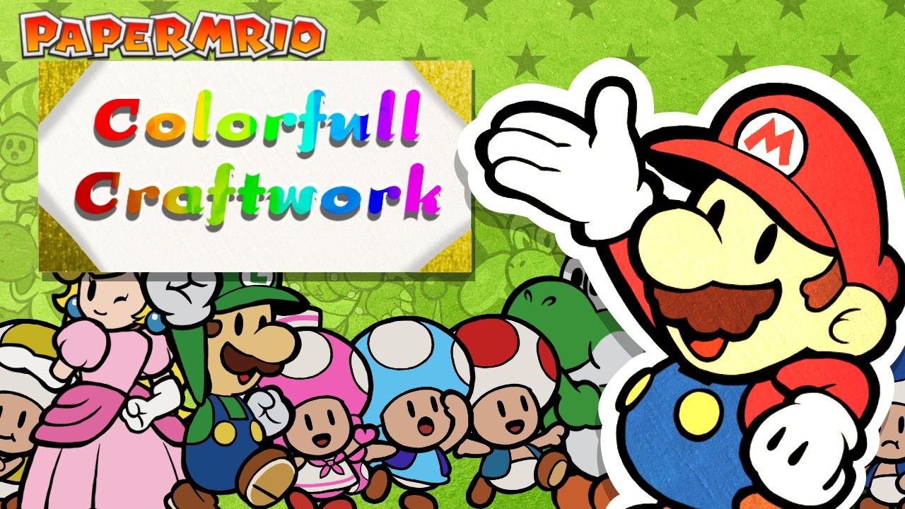 Colorful Craftwork | Paper Mario Stop-Motion Compilation