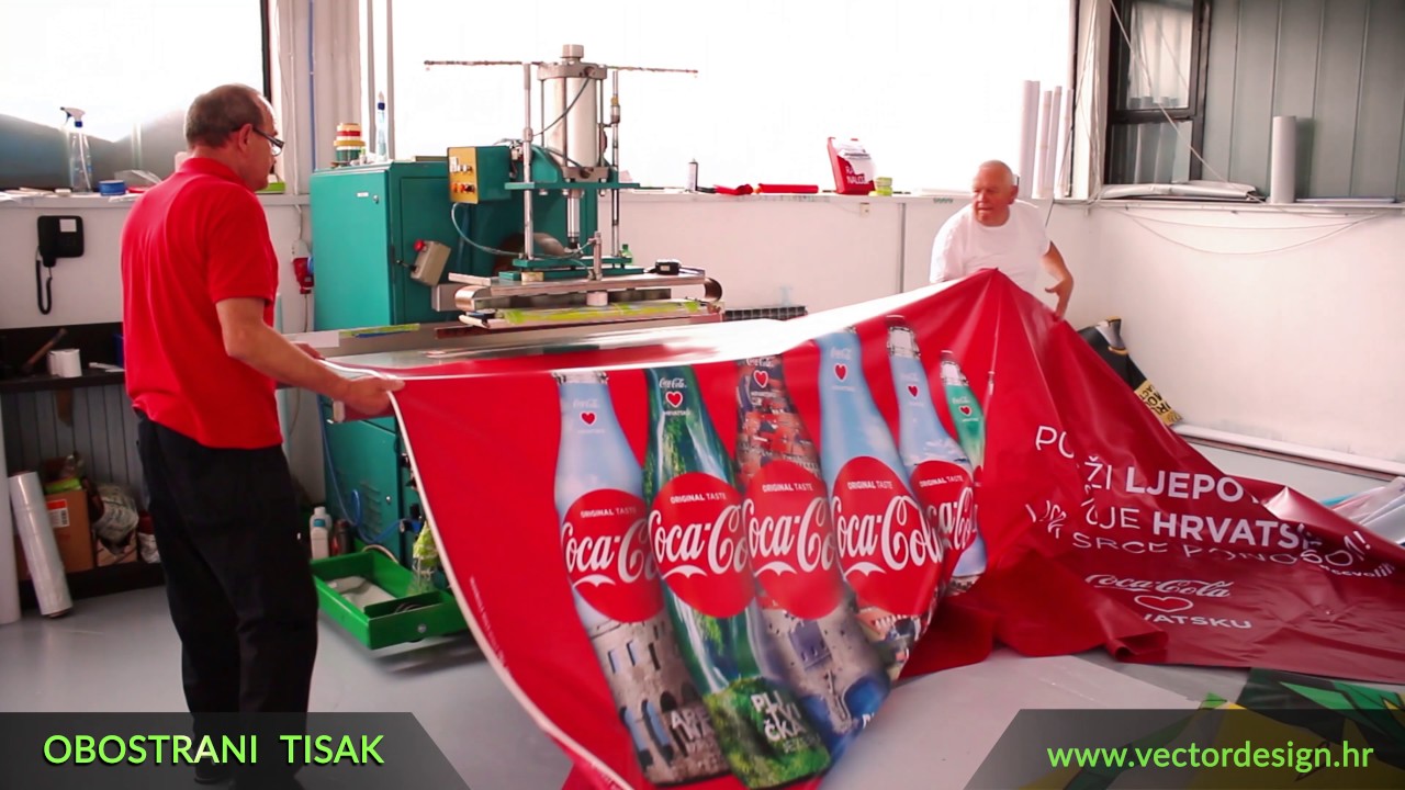 Coca Cola backlit banner by Vector Design
