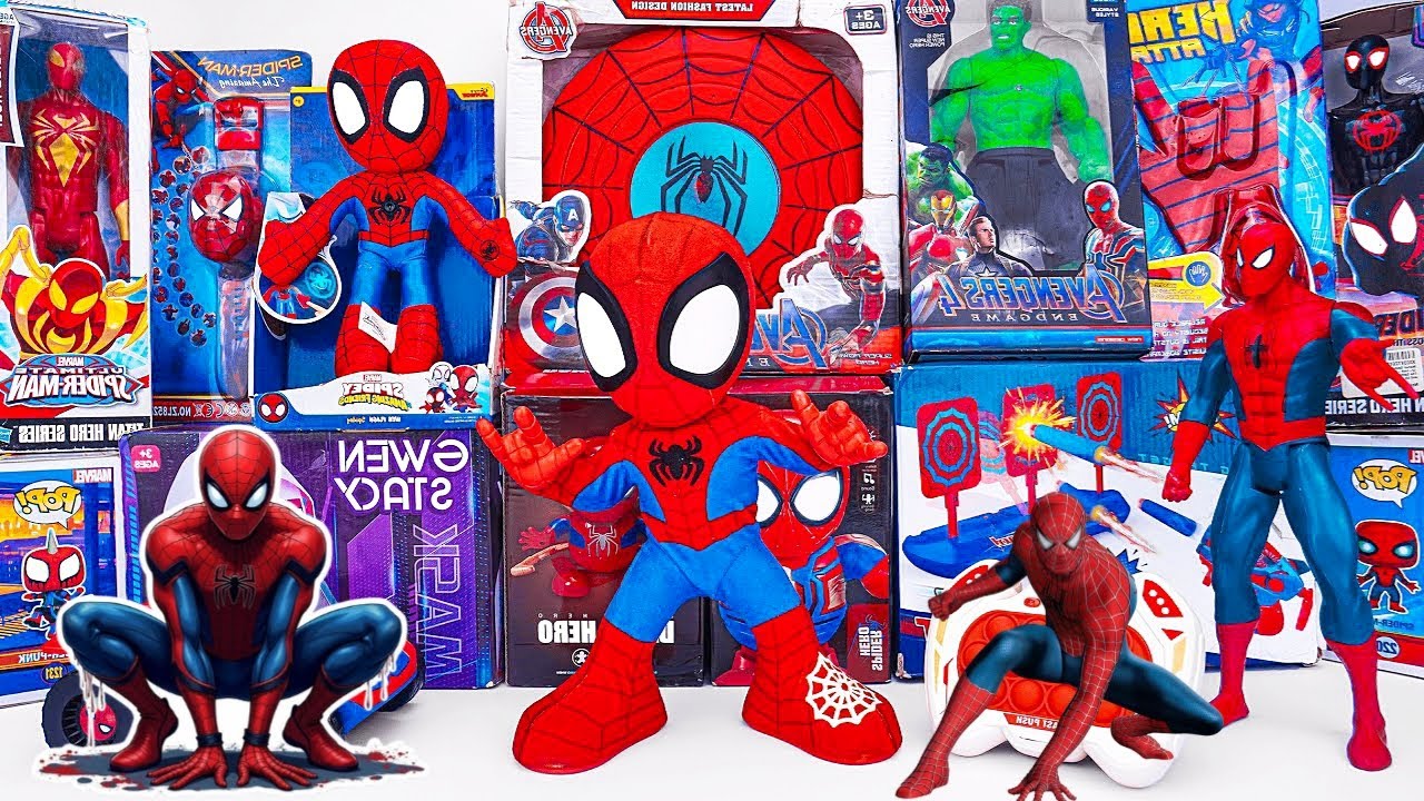 Marvel Spiderman Toys Unboxing Review | Spider Man Car | Spider Man Bow & Arrow | Dino Webs Crawler