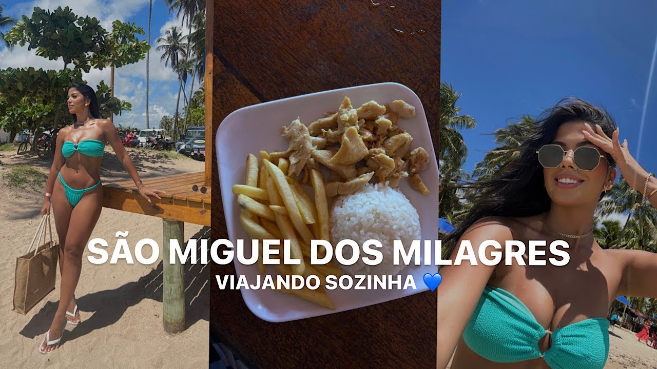 VLOG EM SÃO MIGUEL DOS MILAGRES - VIAJANDO SOZINHA / restaurante,look,valores