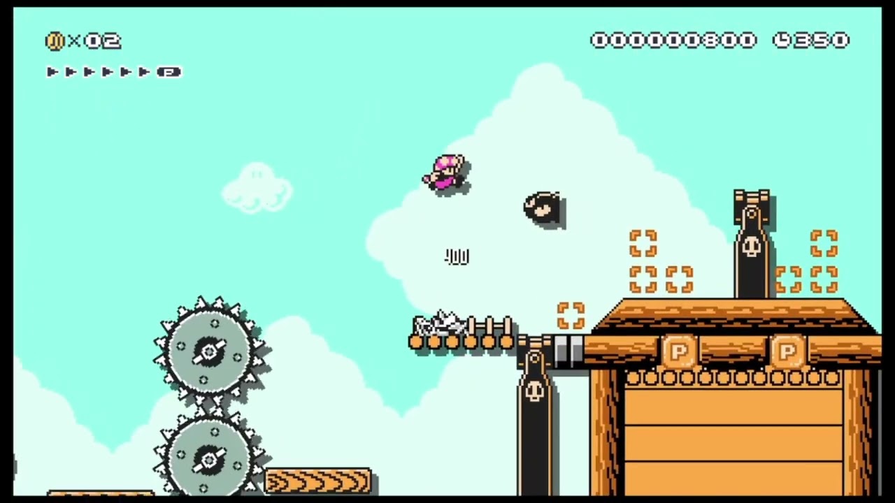 鬼鉄砲/Demon cannon by アケロム【Super Mario Maker 2】