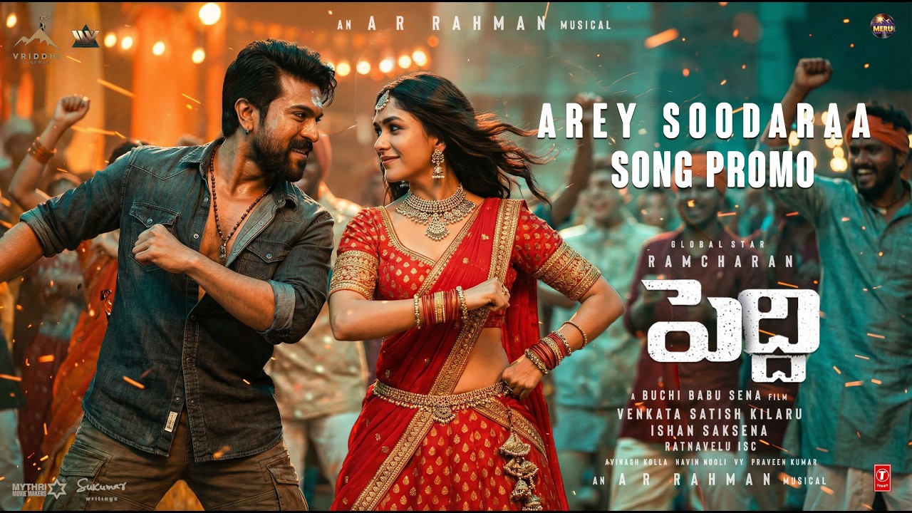 PEDDI Mass Folk Song | Ram Charan | Mrunal Thakur | A R Rahman | #viral