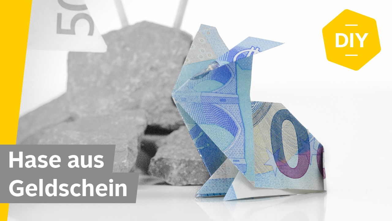 Geldscheine falten HASE - für kreative Geldgeschenke | Roombeez powered by OTTO