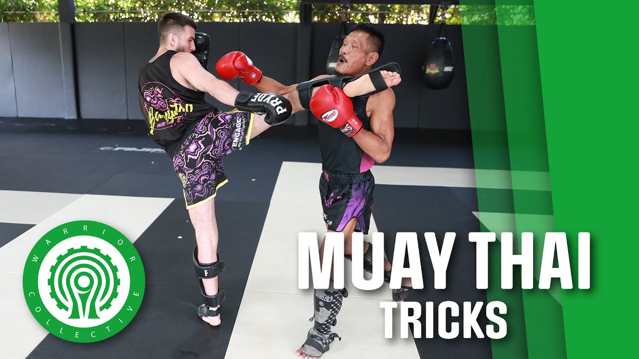 Muay Thai Tricks - 3 Ways to Catch Your Next Opponent by SURPRISE with Savvas Michael & Ajarn Wat