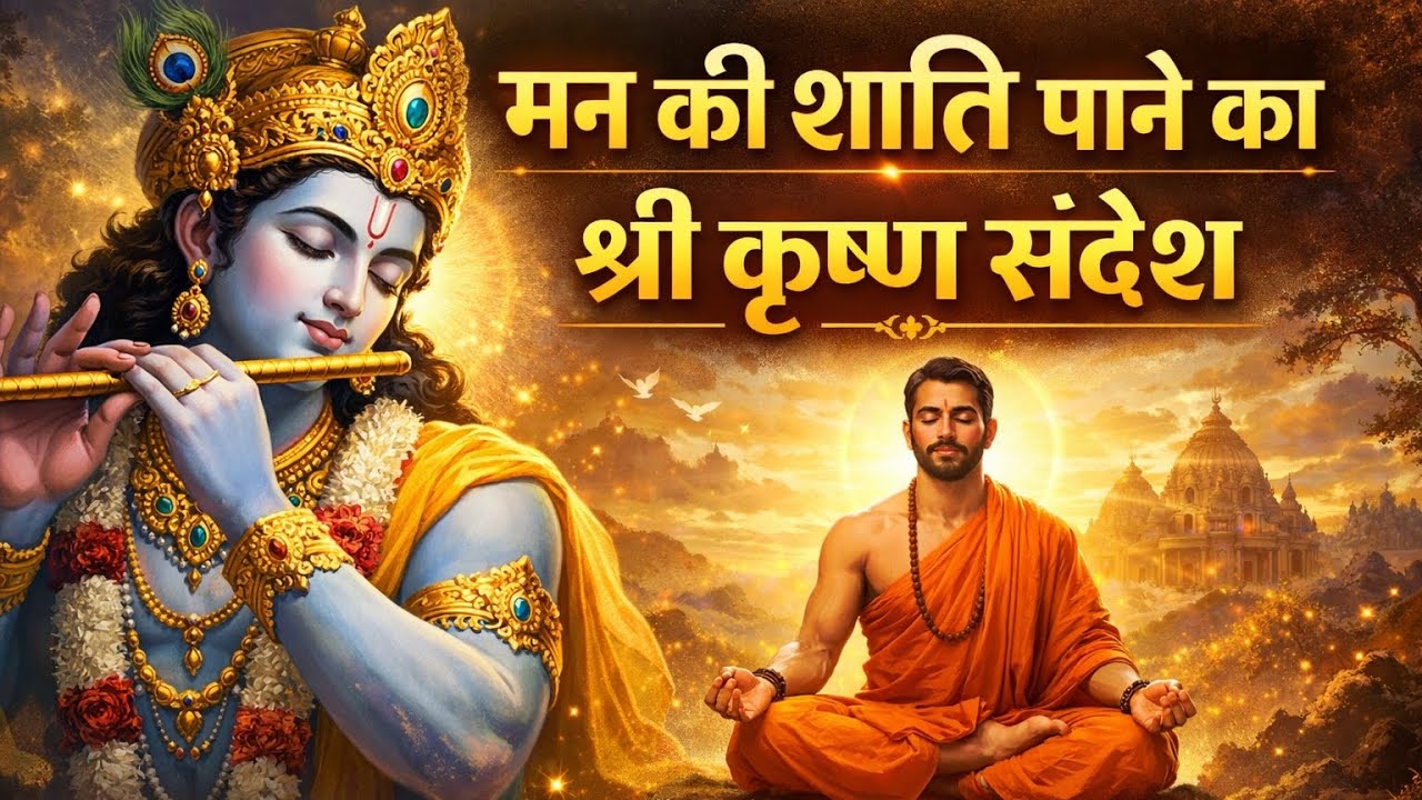 मन की शांति पाने का श्री कृष्ण संदेश | Geeta Gyan Motivation | Inner Peace & Self-Control