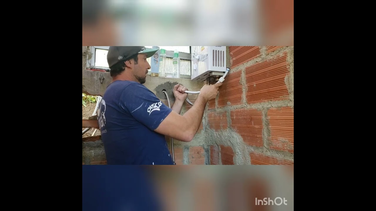 como instalar um aquecedor a gás glp lorenzetti 7 litros por minutos a pilhas bem simples