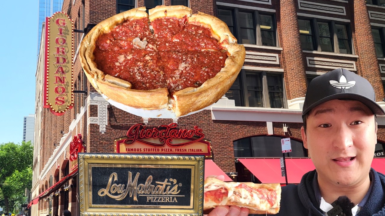 Giordano's vs. Lou Malnati's! Trying Chicago DEEP DISH Icons!