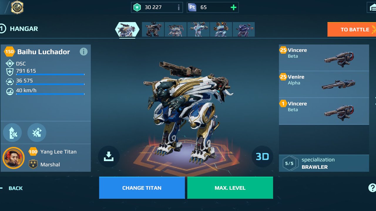 Baihu Luchador with Venier & Vencier  18M Damage Game 🔥 | War Robots