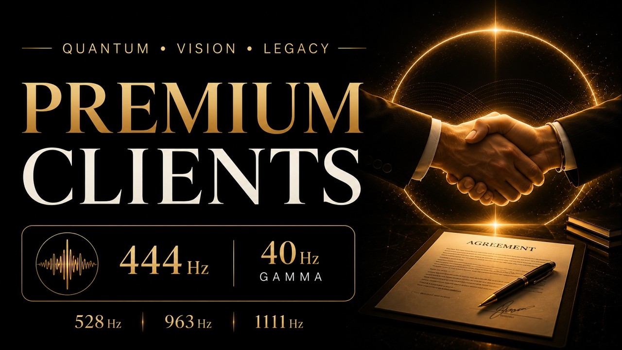Attract Premium Clients Who Say Yes Immediately | CEO Wealth Activation (444Hz)