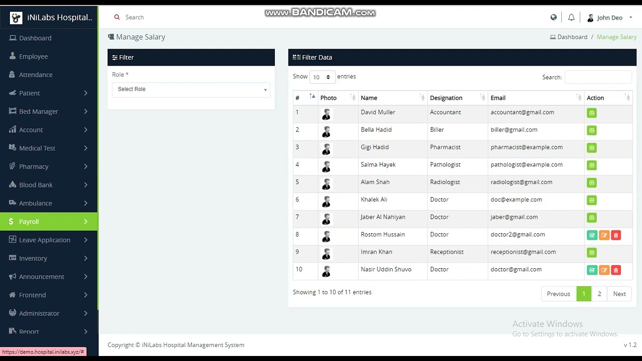 completed hospital management software system with  Source Code