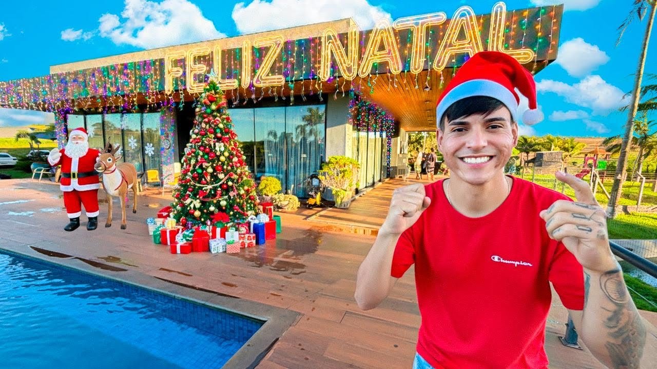 DECOREI A FAZENDA INTEIRA PARA O NATAL