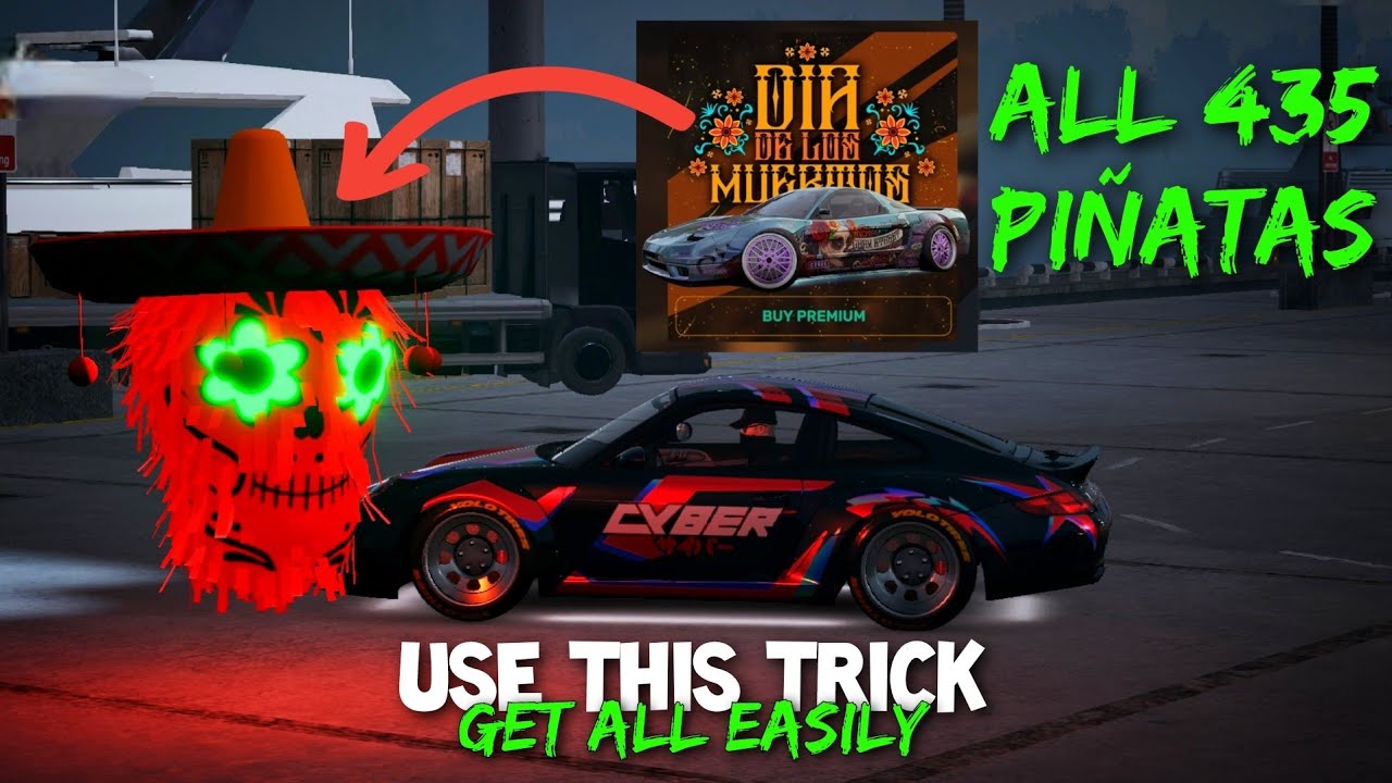 CarX Street Collect All 435 Piñatas Easy Trick | Halloween Free Car 700+ Golds