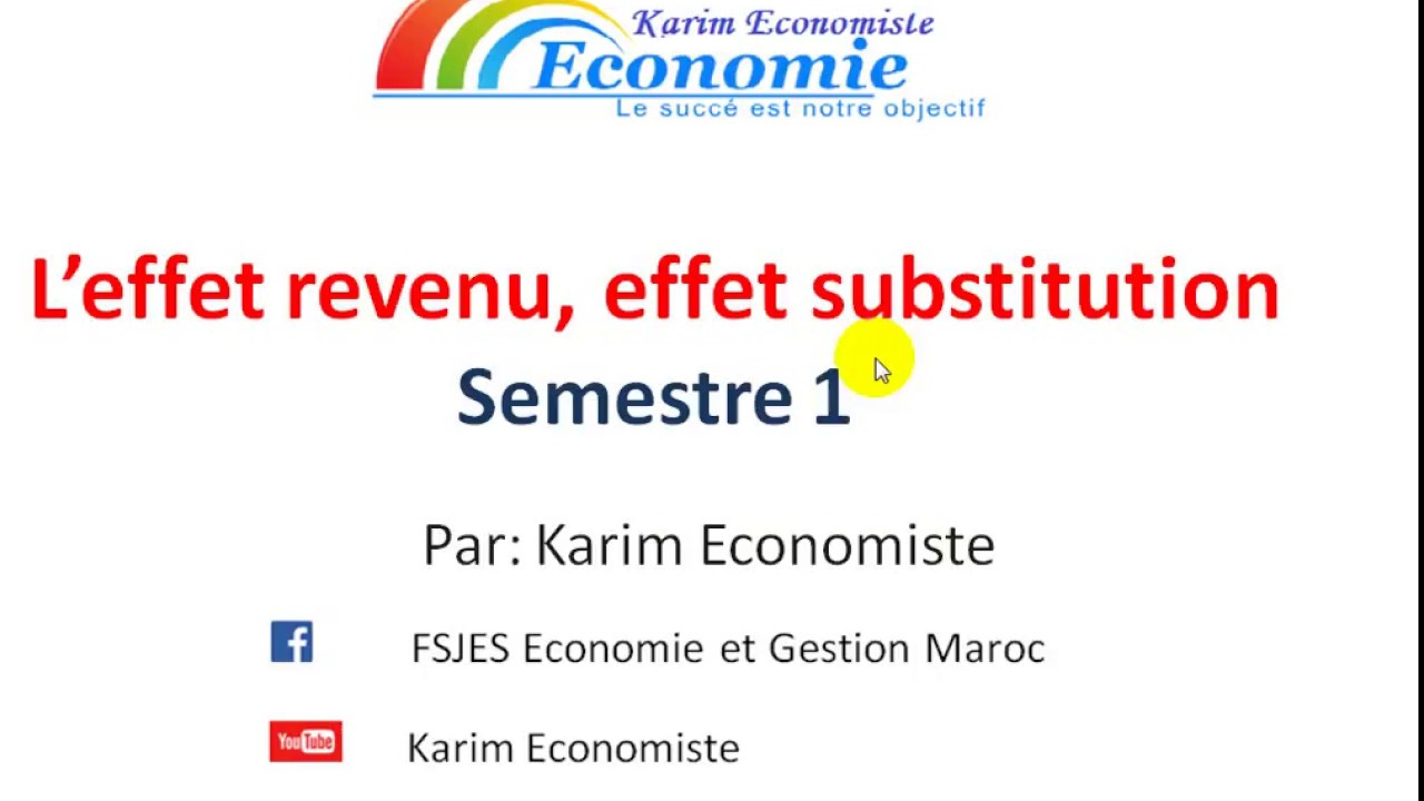 Micro&eacute;conomie S1 