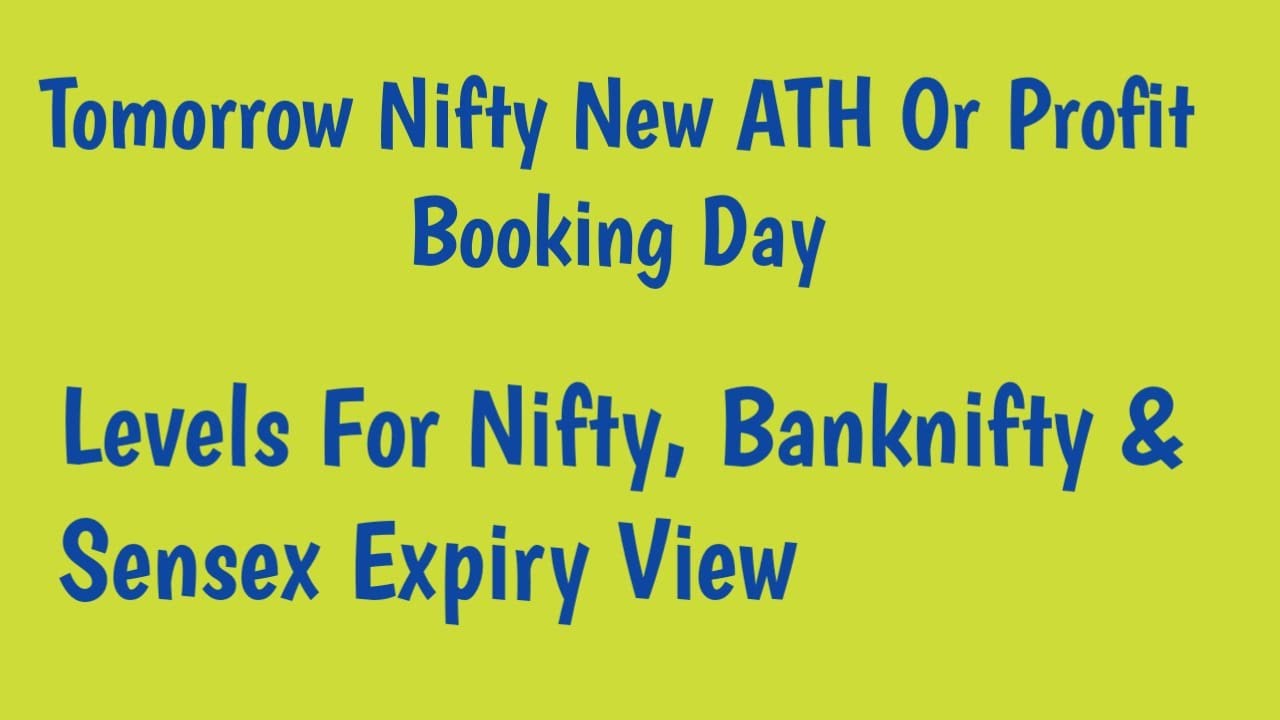 8 Dec NIfty New All Time High Or Profit Booking Day || Levels For Nifty, Banknifty & Sensex ||