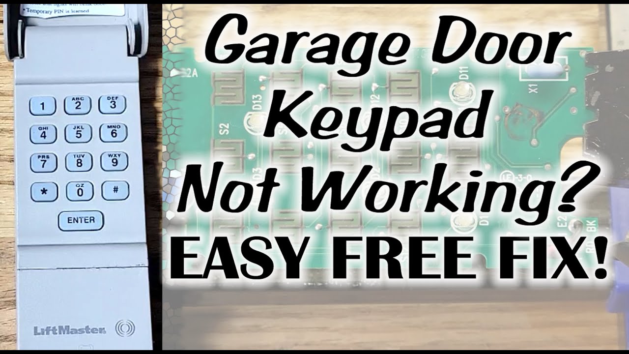 Garage Door Keypad not working? Easy fix. Lets also make it brighter