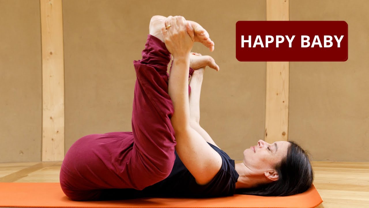 Beckenboden entspannen mit Ananda Balasana (Happy Baby)