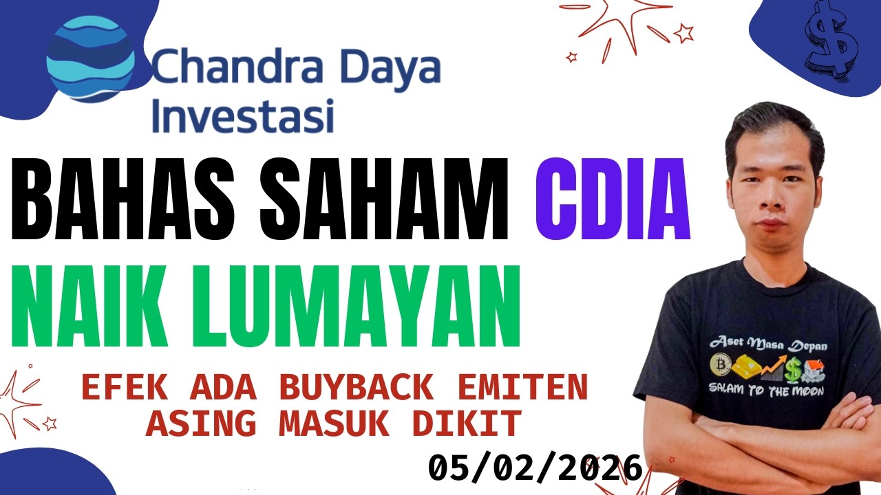ANALISA SAHAM CDIA NAIK SEDIKIT ADA AKSI BUYBACK SAHAM ASING MASUK SEDIKIT
