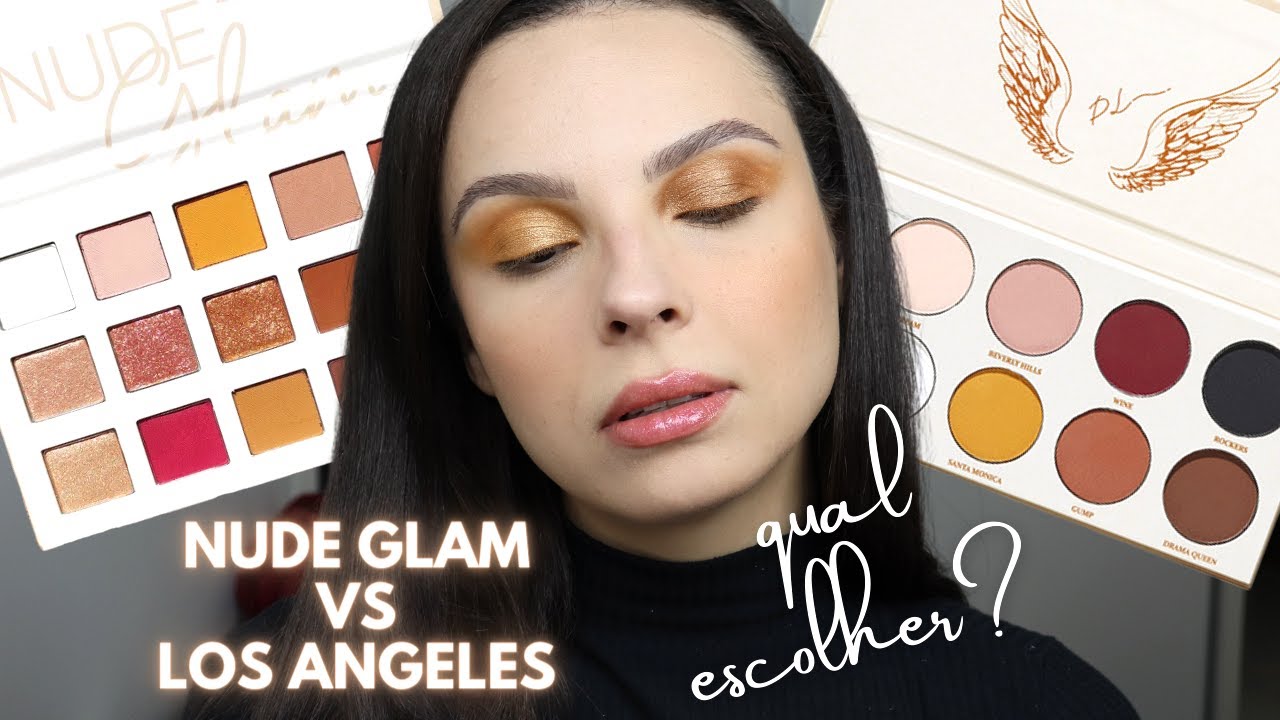 PALETA NUDE GLAM NATH CAPELO vs PALETA LOS ANGELES PRI LESSA: Qual escolher? (comparação nos olhos!)