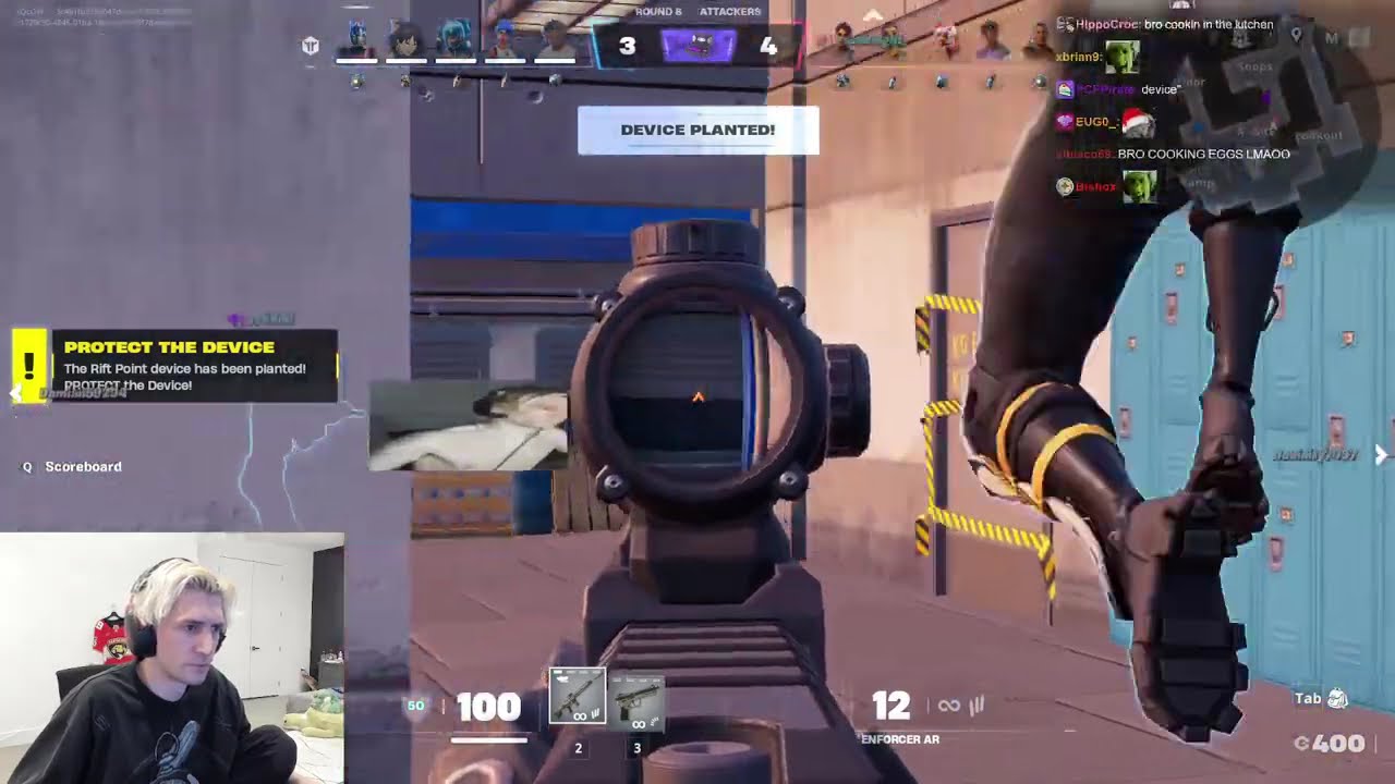 xQc Plays New Fortnite First Person Ballistic Mode!