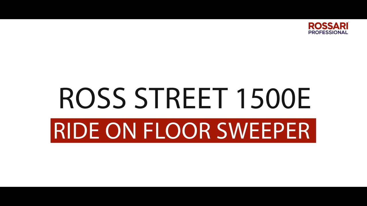 Ross Street 1500E Ride-On Floor Sweeper | Powerful Industrial Cleaning