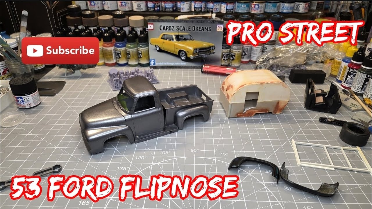 1953 Ford Flipnose AMT pre youtube WIP