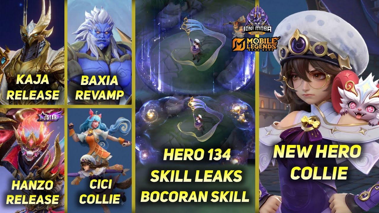 NEW HERO COLLIE MAGE, HERO 134 SKILL LEAKS, HANZO STARLIGHT RELEASE DATE, KAJA REVAMP - MLBB UPDATE
