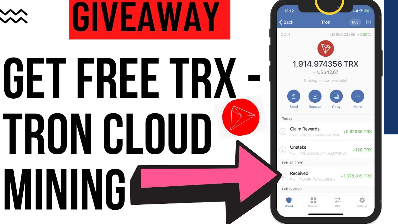 HOW I MADE 60 TRX - TRON CLOUD MINING ( 10 TRX SIGN UP BONUS)