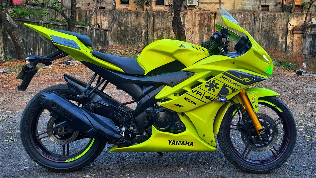 YAMAHA R15 V2 to R1M | Dual shade painting | Accessories | Sliders | Chennai Choppers | ARK Diaries