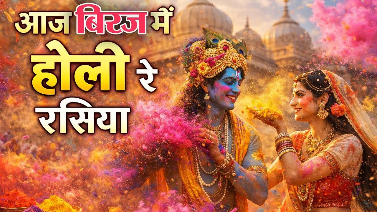 Aaj Biraj Mein Holi Re Rasiya | आज बिरज में होली रे रसिया | Radha Krishna Holi Bhajan | Holi Song