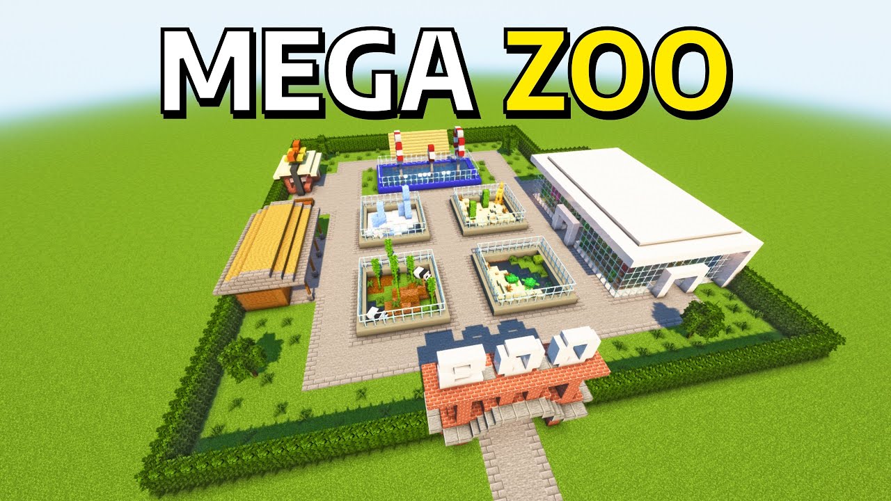 How to Build a MEGA ZOO in Minecraft!