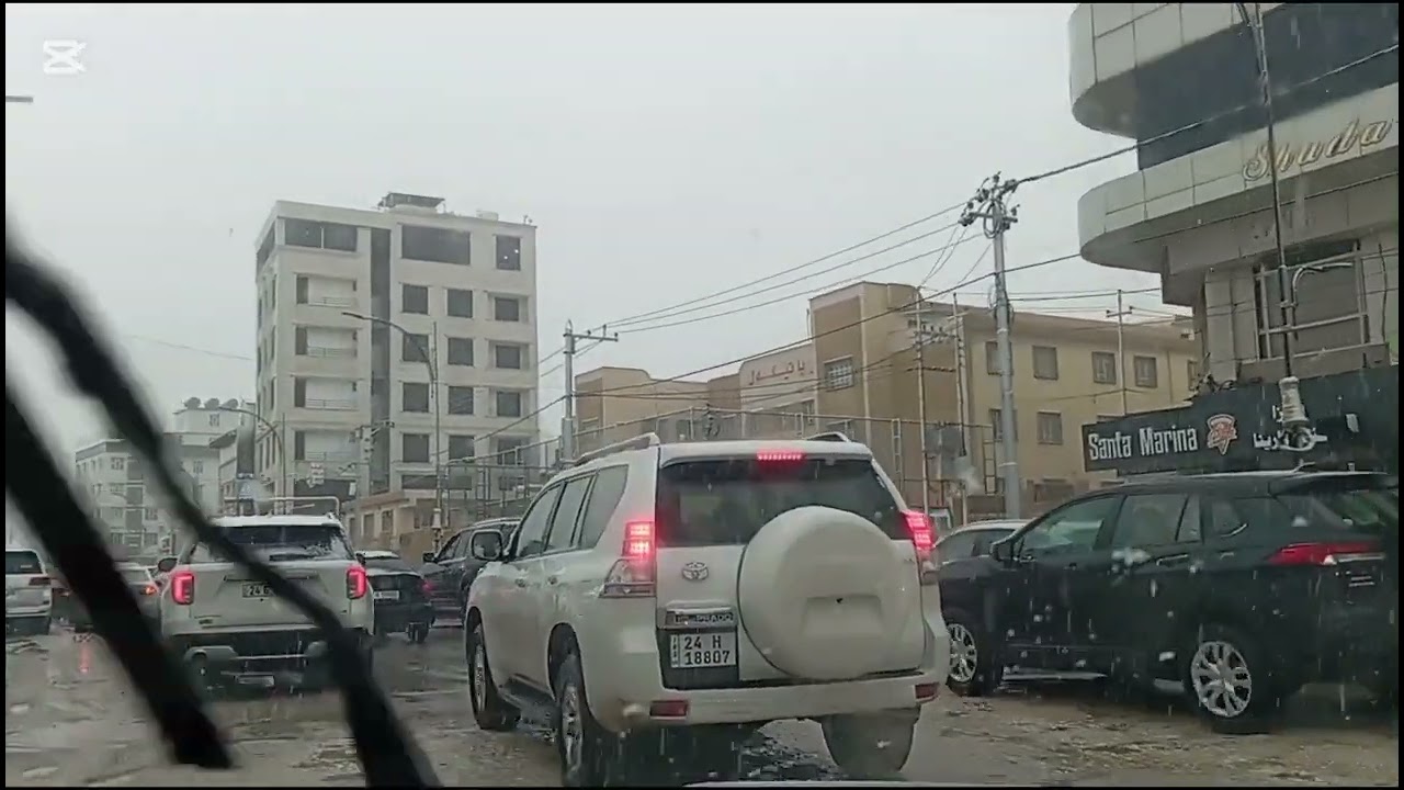 Snow fell in the city of Duhok,  Kurdistan Region of Iraq  on Monday, December 29, 2025
