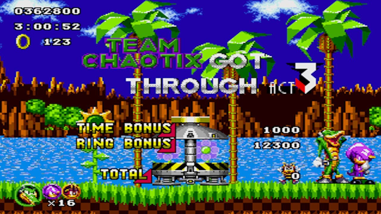 Sonic Classic Heroes (Jan 2022 Ver.): Part 1: Green Hill Zone (Team Super Chaotix)
