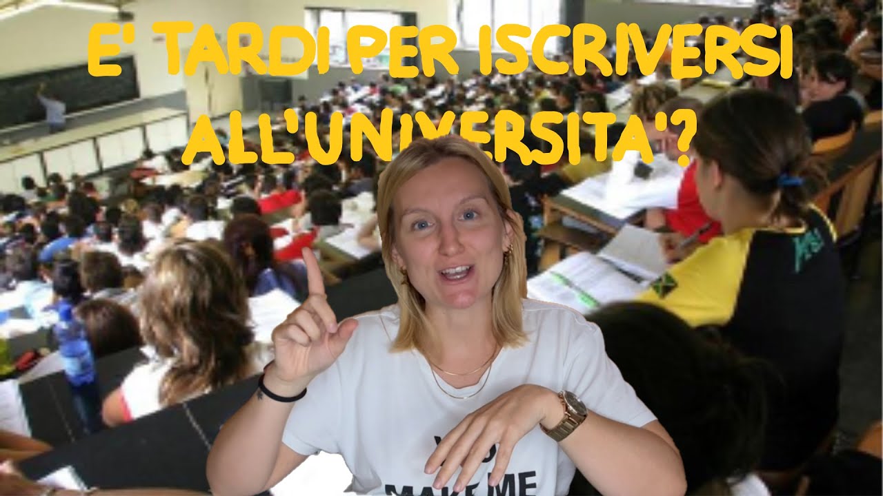 30, 40 o 50 ANNI: È TARDI PER ISCRIVERSI ALL'UNIVERSITÀ?