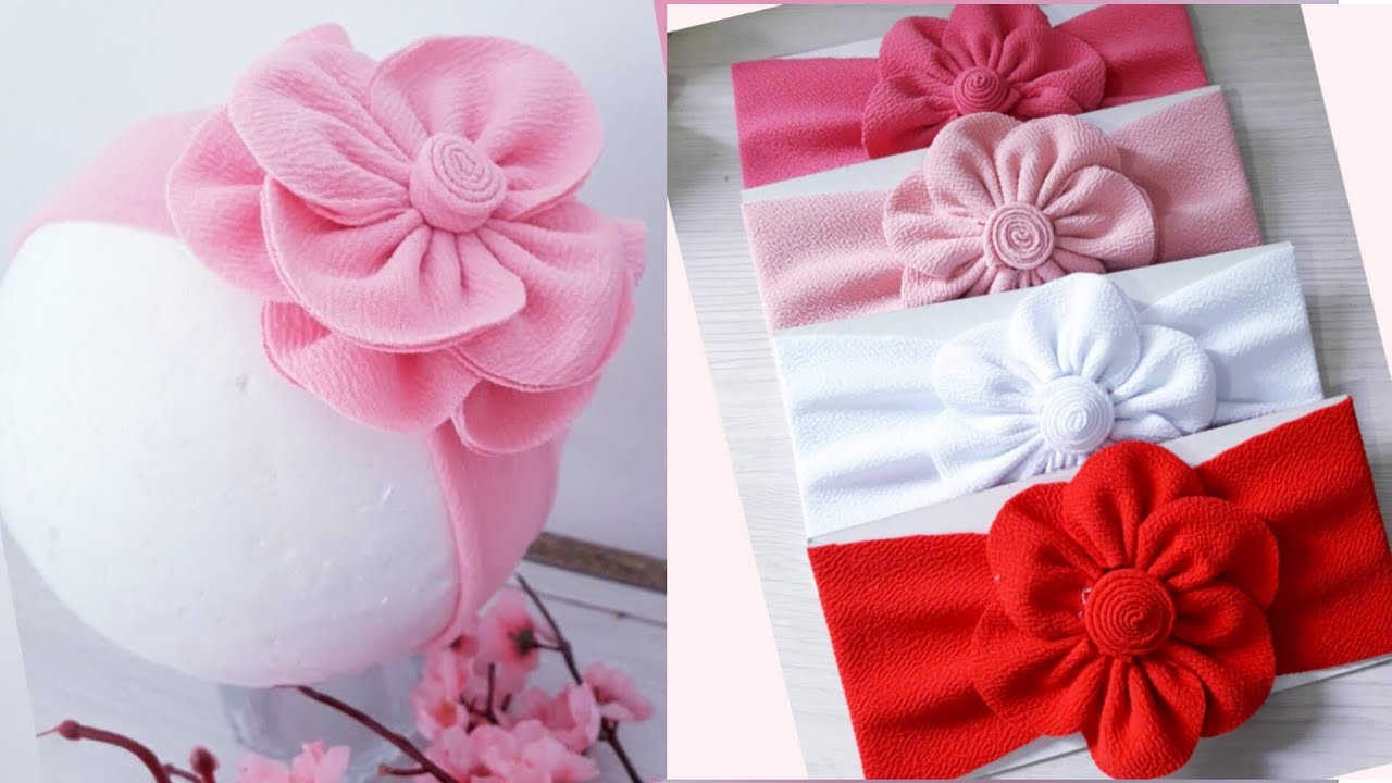 Turbante en tela para bebé paso a paso🌼