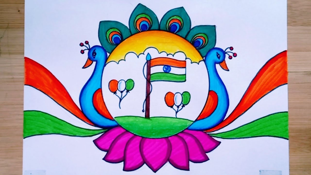 Republic Day Drawing/Happy Republic Day Drawing/How To Draw Republic Day Poster Drawing 