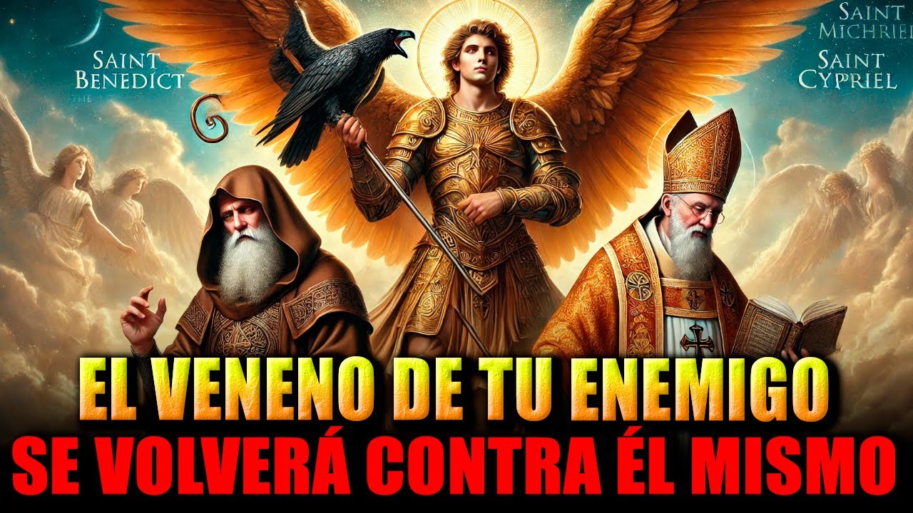🛑PODEROSA ORACIÓN SECRETA PARA QUE EL ENEMIGO CAIGA PARA SIEMPRE - SAN BENITO, SAN MIGUEL Y CIPRIANO