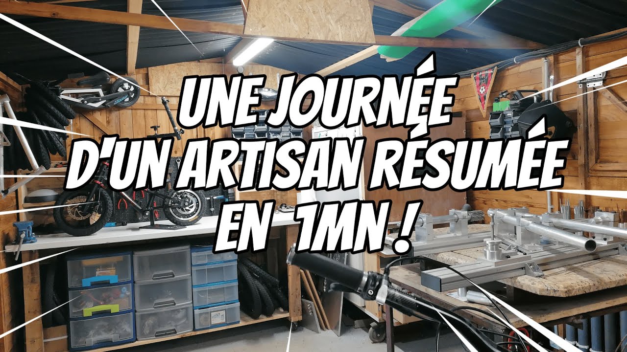 🟢Une journée d'un artisan vélociste résumée en 1 mn !