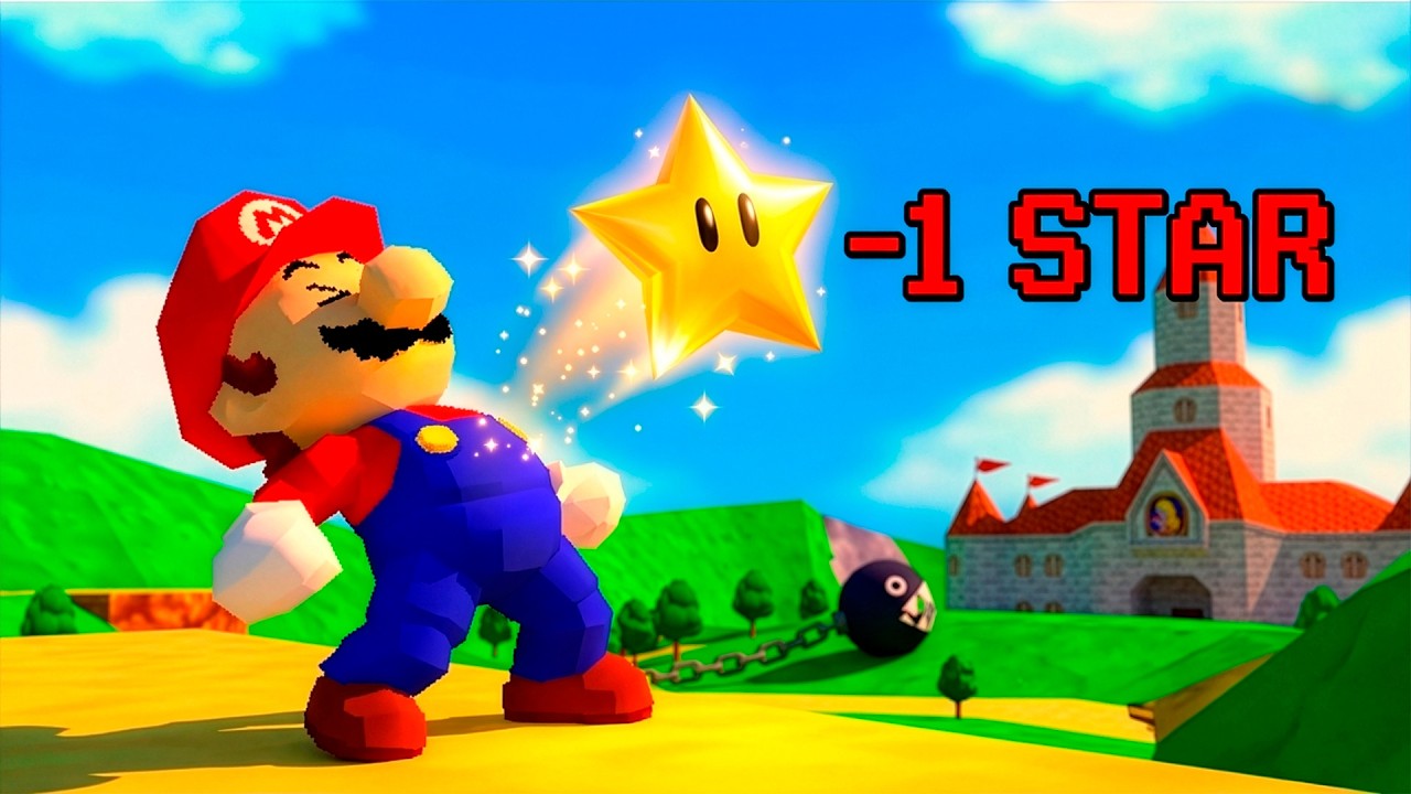 MARIO 64 pero CADA VEZ que RECIBO DAÑO PEIRDO una ESTRELLA