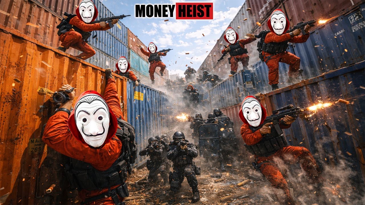 PARKOUR VS MONEY HEIST: Bad Guys Storm Police Base to Free Leader and Steal Money | Epic POV