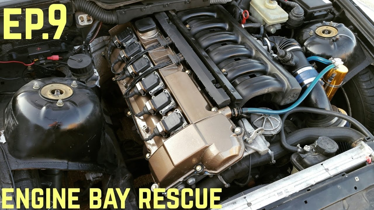 ENGINE BAY TOUCH UP! : BMW E36 325i 
