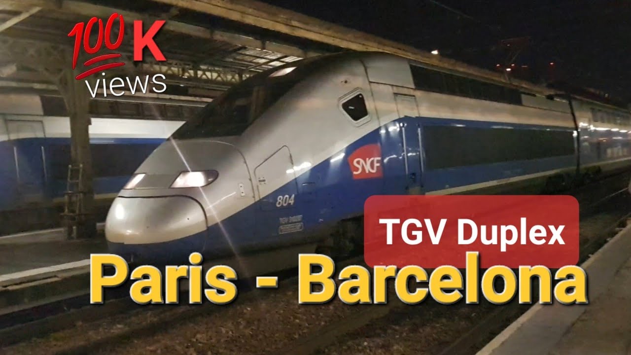 TGV Barcelona - Paris Double Decker High Speed Train  🇪🇦 🇨🇵  Spain - France Trip Report