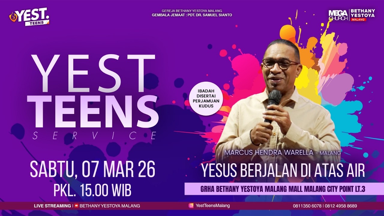 YEST TEENS MALANG On-Site Service - 07 Maret 2026 - Marcus Hendra Warella