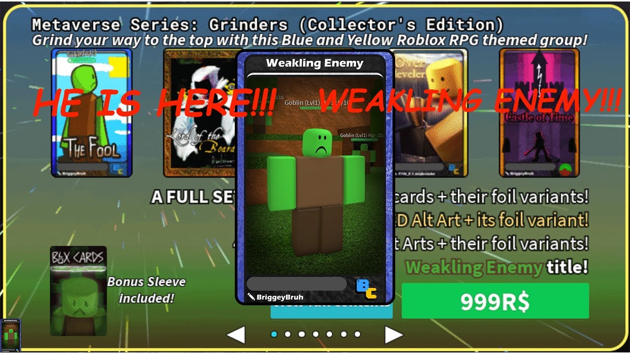 Day one Grinder Experience (Blox Card)