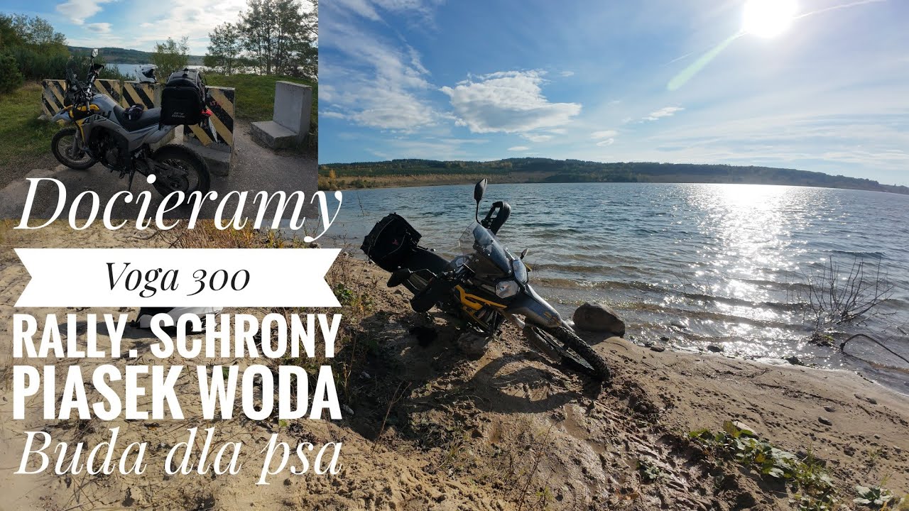 Jeździmy Voge 300 Rally. Schron Piasek Woda Buda dla psa.