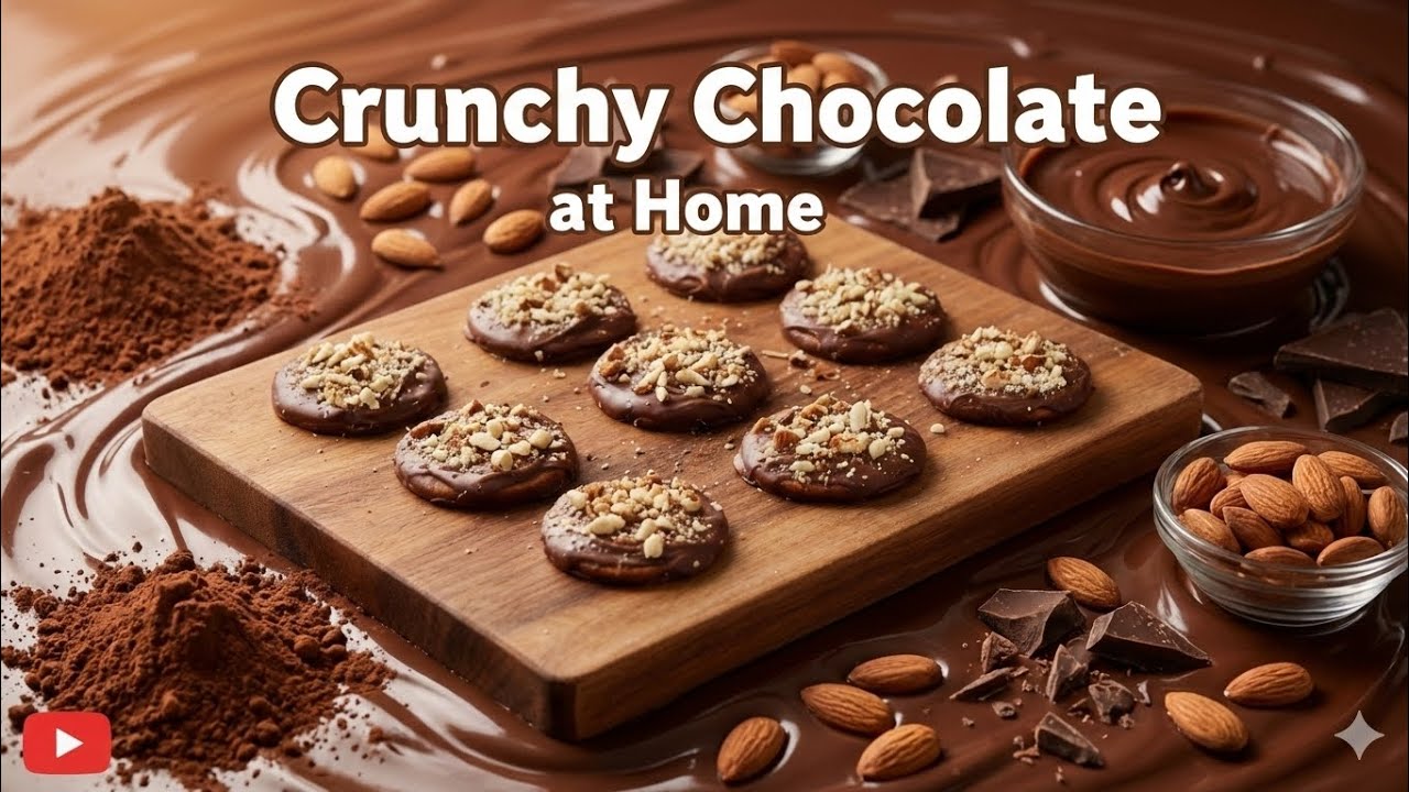 Homemade Crunchy Chocolate with Biscuits | No Oven chocolate Recipe | Chocolate with Biscuit Chunks 