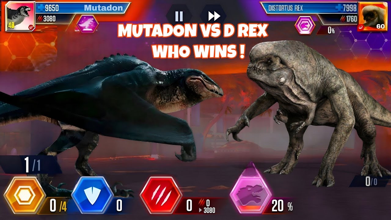 🔥 MUTADON vs BOSS D-REX! WHO WINS?! 😱 | Jurassic World The Game 🔥